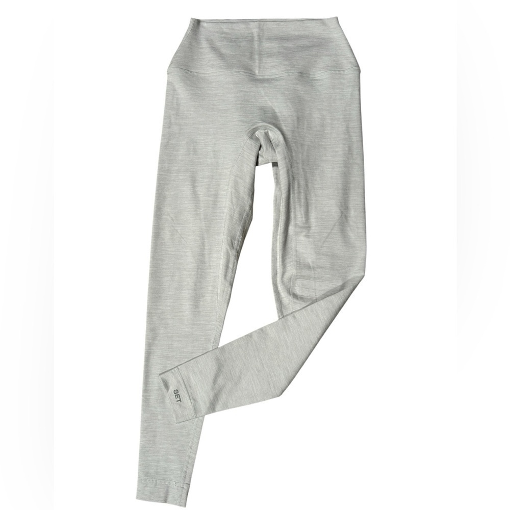 SET Active | FormCloud Light Gray High-Waisted Leggings, Size Small - Picture 2 of 10